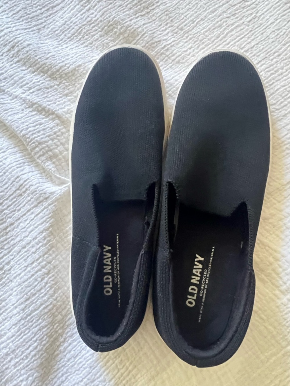 Old Navy Women’s Knit Slip-On Sneakers in Black
